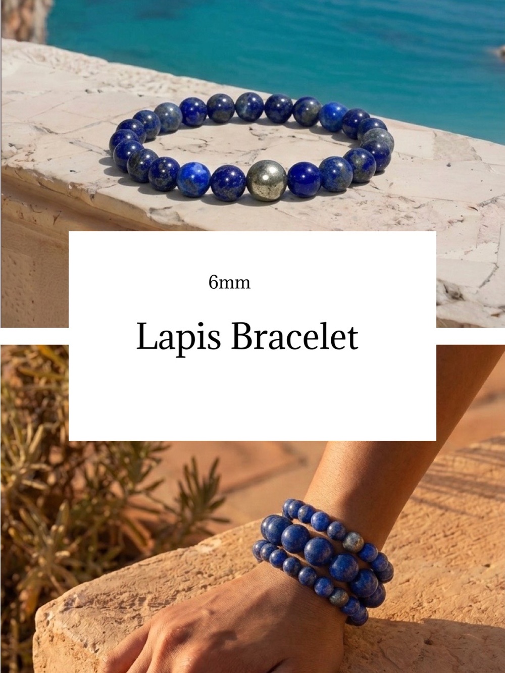 6mm Lapis Lazuli bracelet 💙